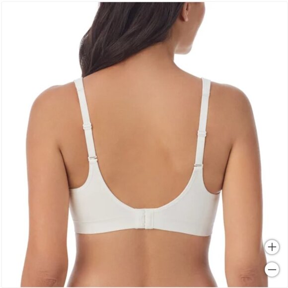 Carole Hochman Seamless Comfort Bra 2-Pack - White & Gray Wire-Free - Picture 4 of 7
